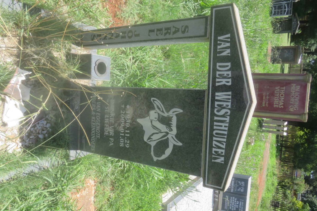 WESTHUIZEN Sarel Johannes, van der 1930-2009
