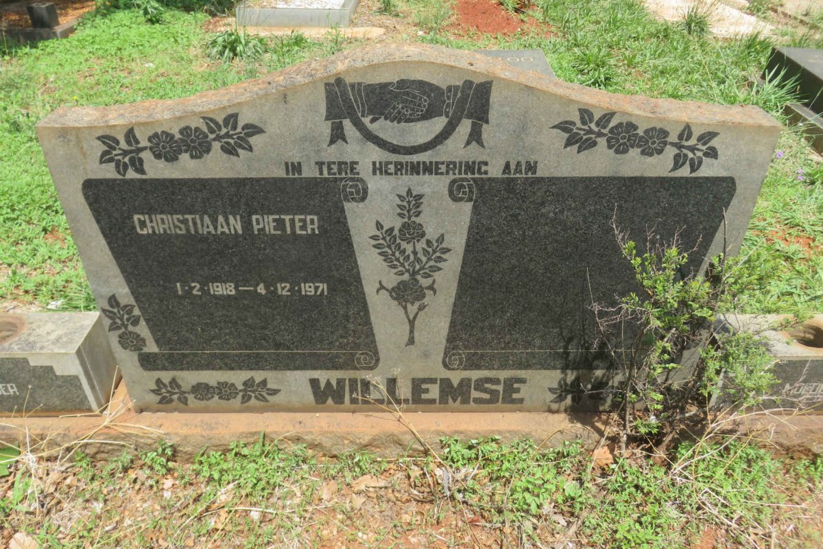 WILLEMSE Christiaan Pieter 1918-1971