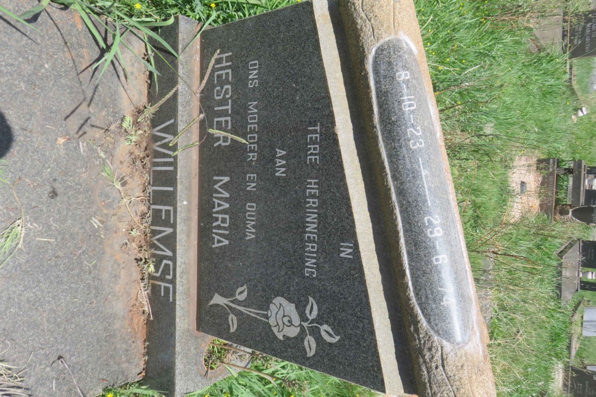 WILLEMSE Hester Maria ??23-??74