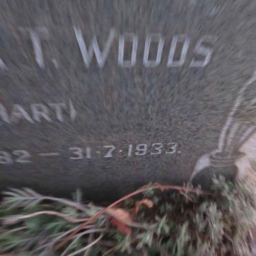 WOODS Johanna T. nee HART 1882-1933