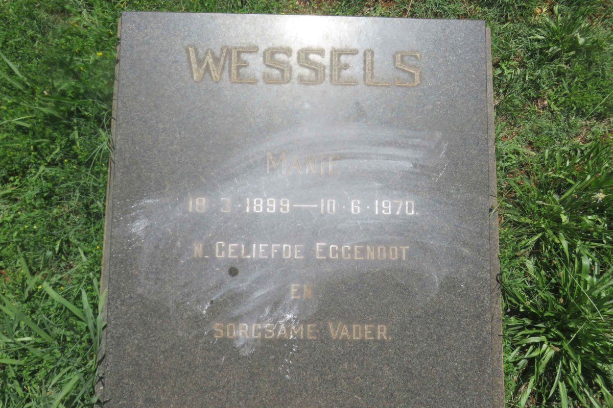 WESSELS Manie 1899-1970