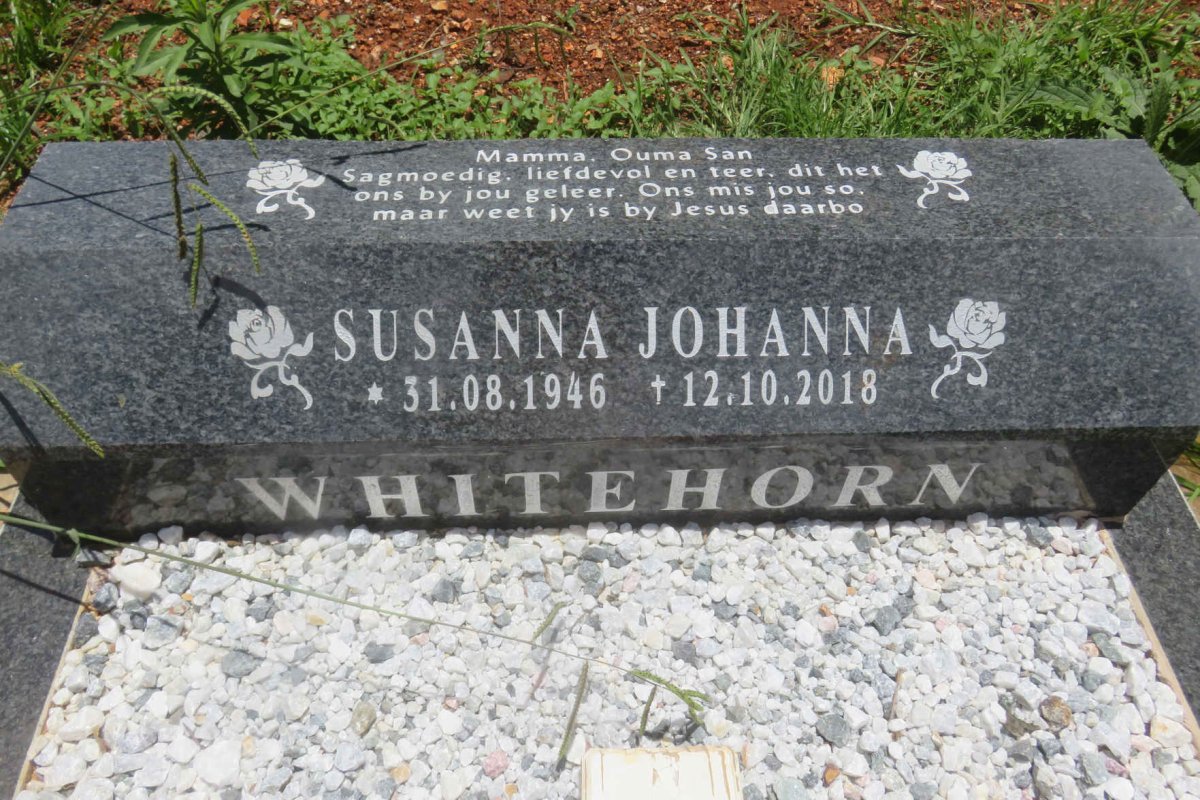 WHITEHORN Susanna Johanna 1946-2018