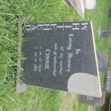 WHITEHEAD Cissie 1904-1998