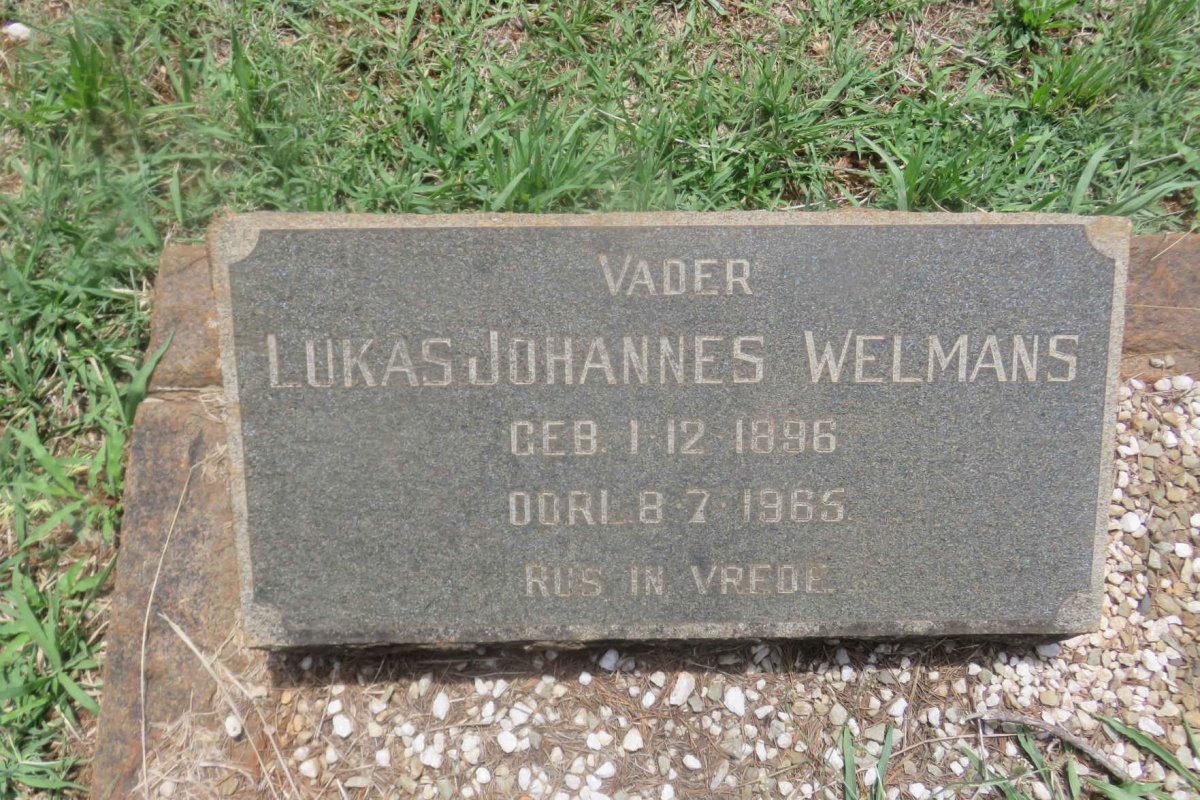 WELMANS Lukas Johannes 1896-1965