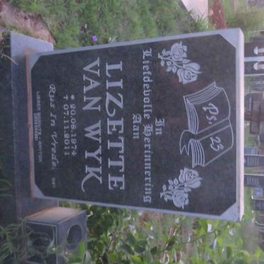 WYK Lizette, van 1974-2011