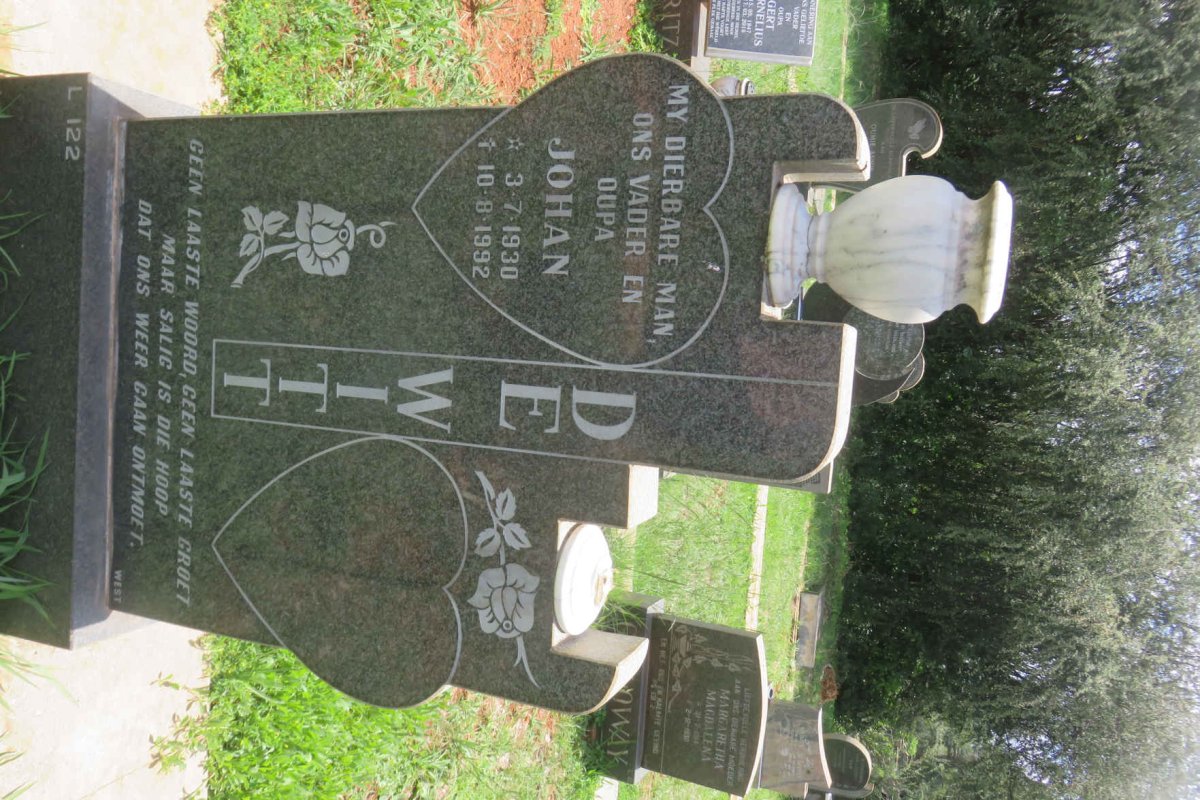 WITT Johan, de 1930-1992