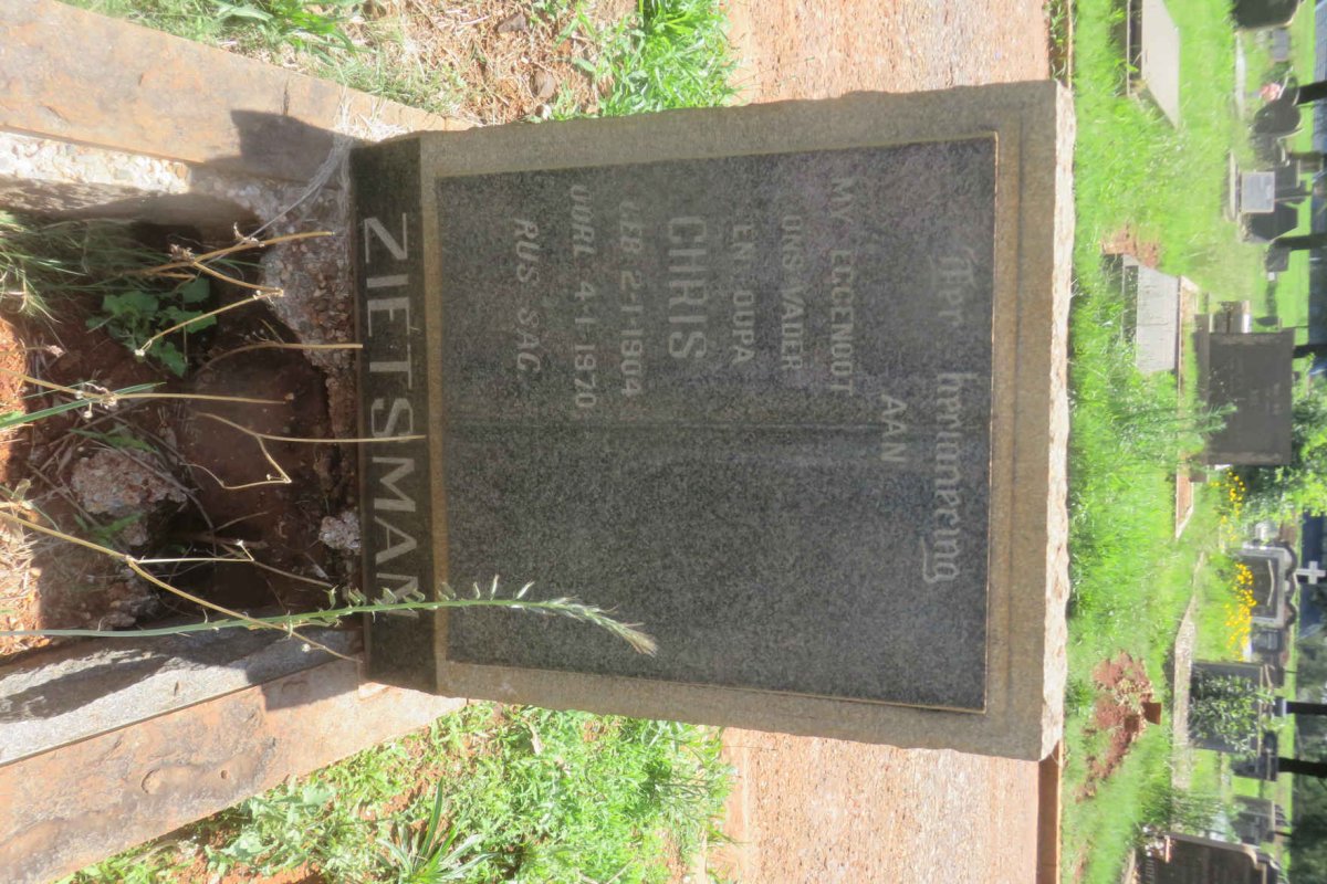 ZIETSMAN Chris 1904-1970