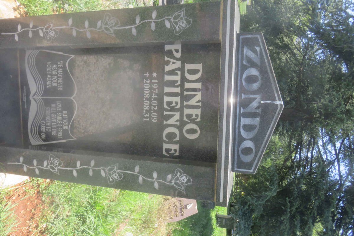 ZONDO Dineo Patience 1974-2008