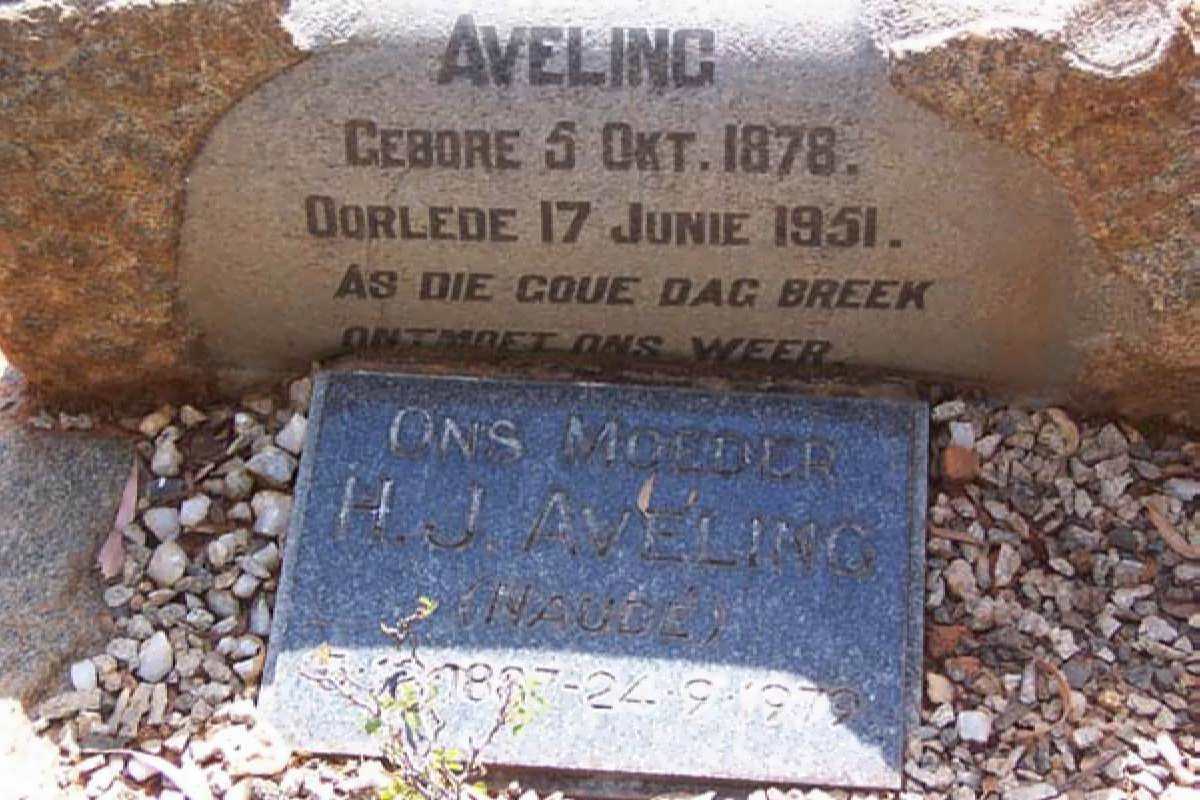 AVELING 1878-1951 &amp;  H.J. NAUDE  1887-1979
