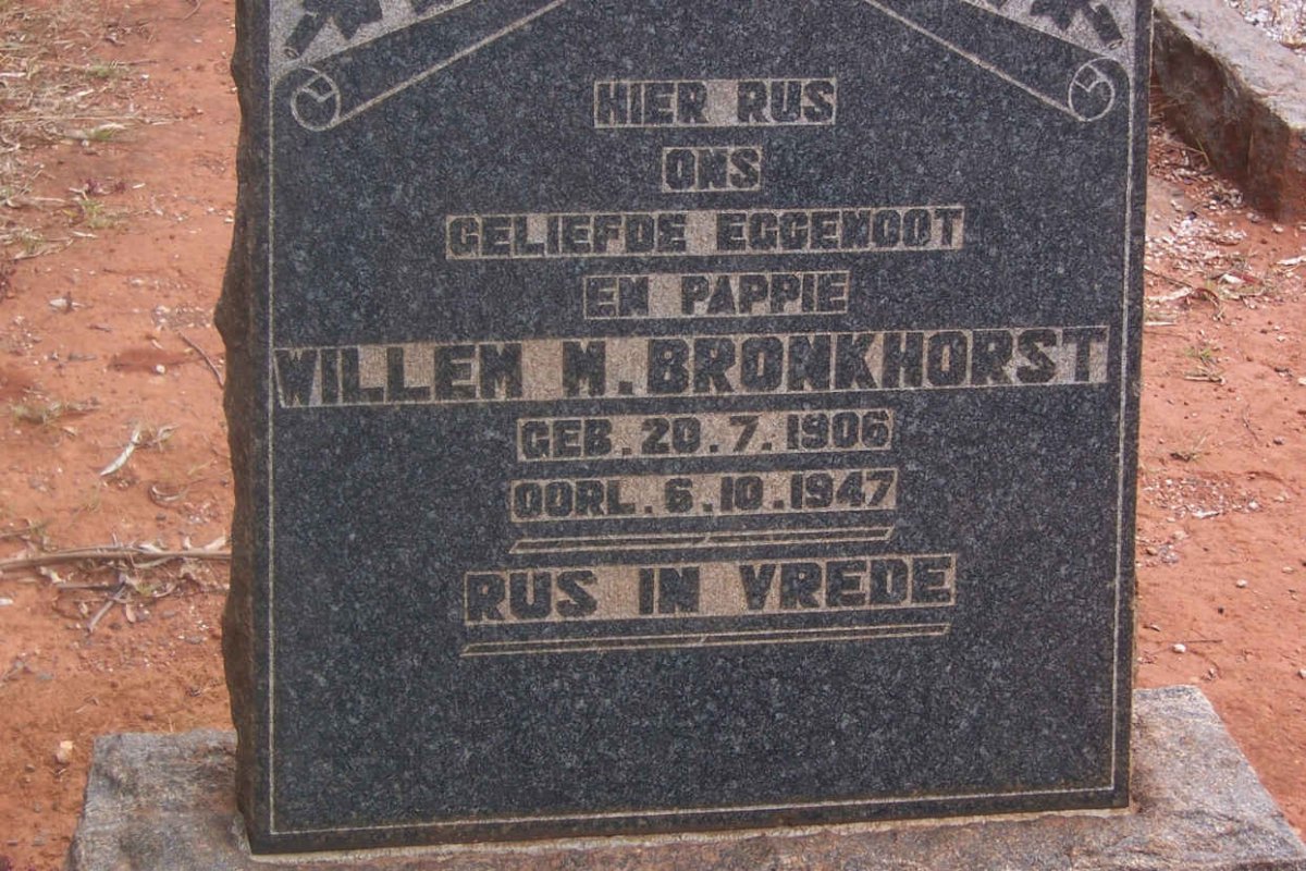 BRONKHORST Willem M. 1906-1947