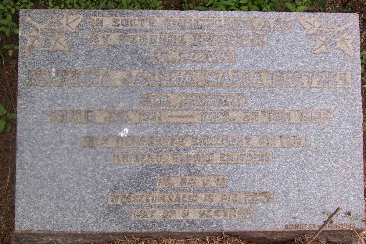 COETZEE Johanna Jacoba Maria nee JOUBERT 1871-19??