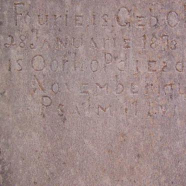 FOURIE Johannes Hermanus 1873-1943