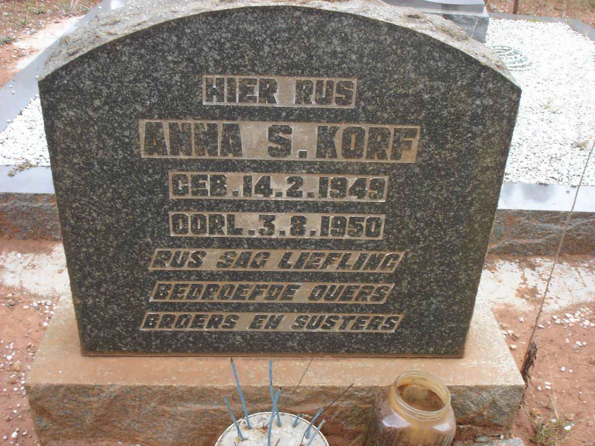 KORF Anna S. 1949-1950