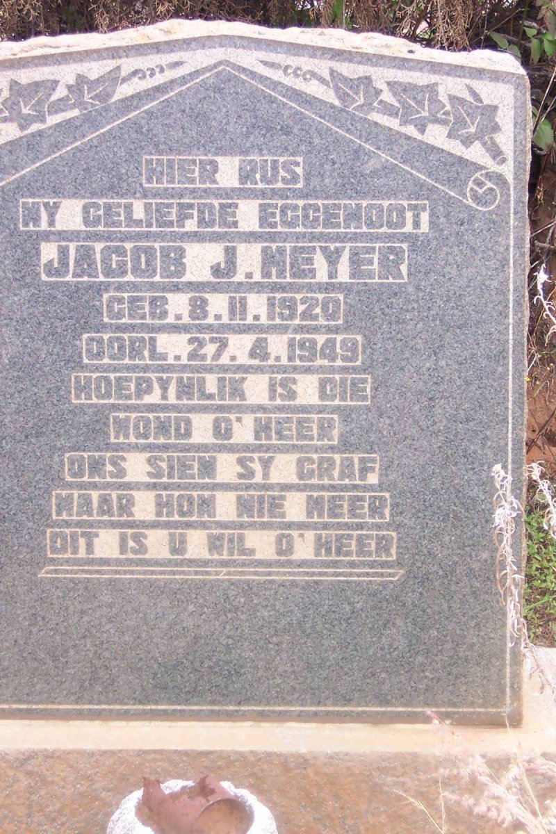 MEYER Jacobs J. 1920-1949