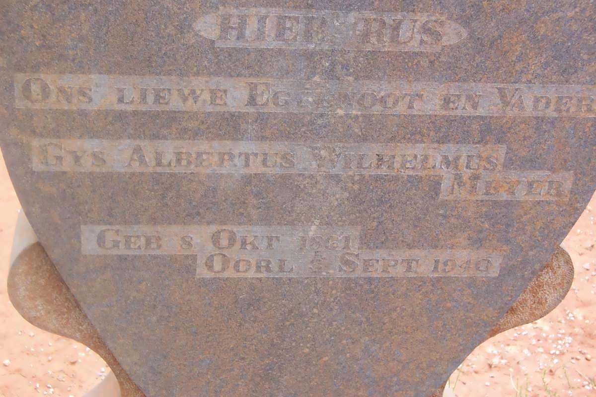 MEYER Gys Albertus Wilhelmus 1861-1940
