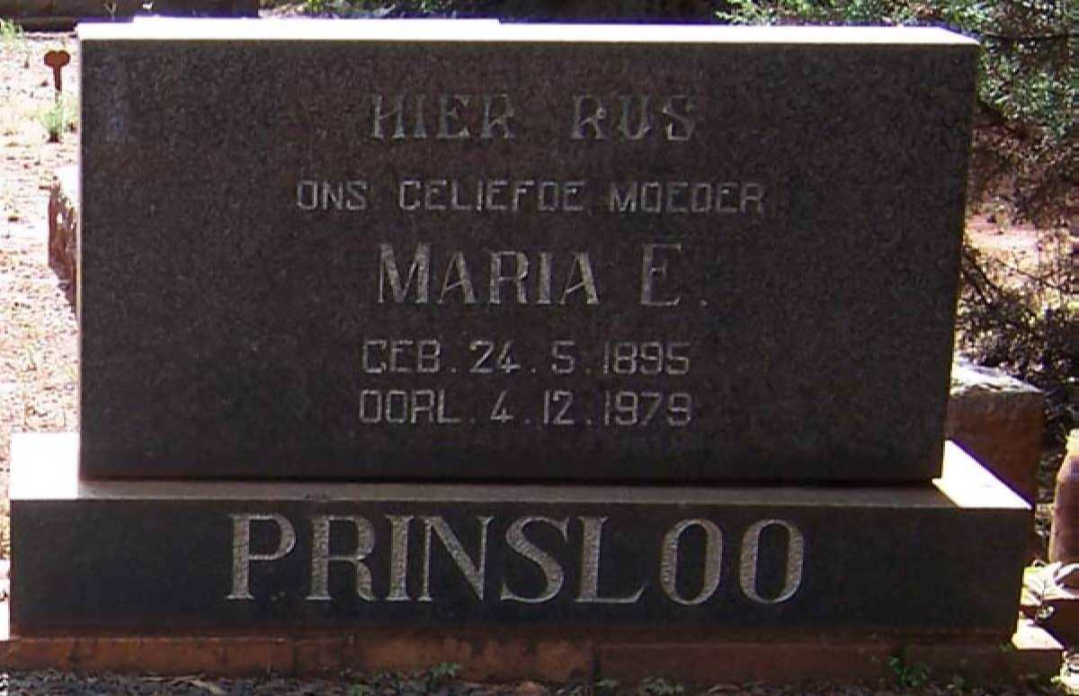 PRINSLOO Maria E. 1895-1979