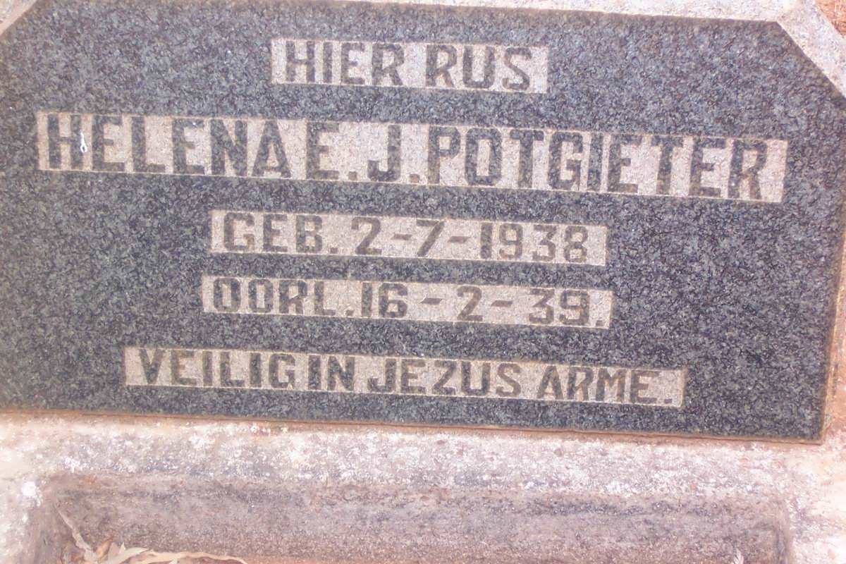POTGIETER Helena E.J. 1938-1939