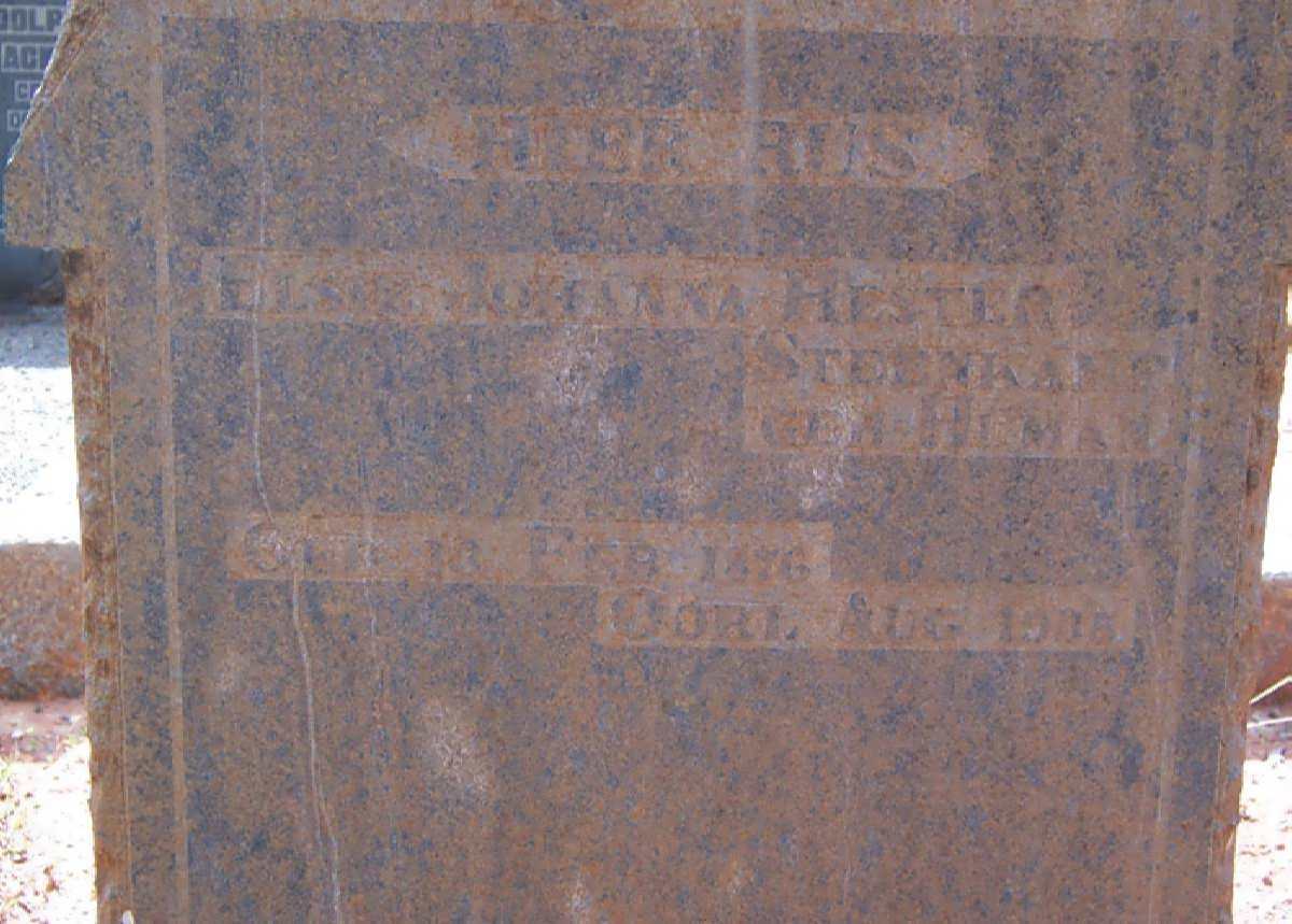 STEENKAMP Elsie Johanna Hester  nee HUMAN 1876-1905