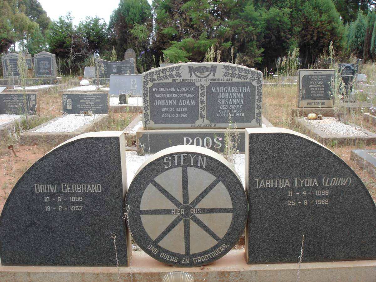 STEYN Douw Gerbrand 1898-1967 &amp;  Tabitha Lydia LOUW 1896-1962