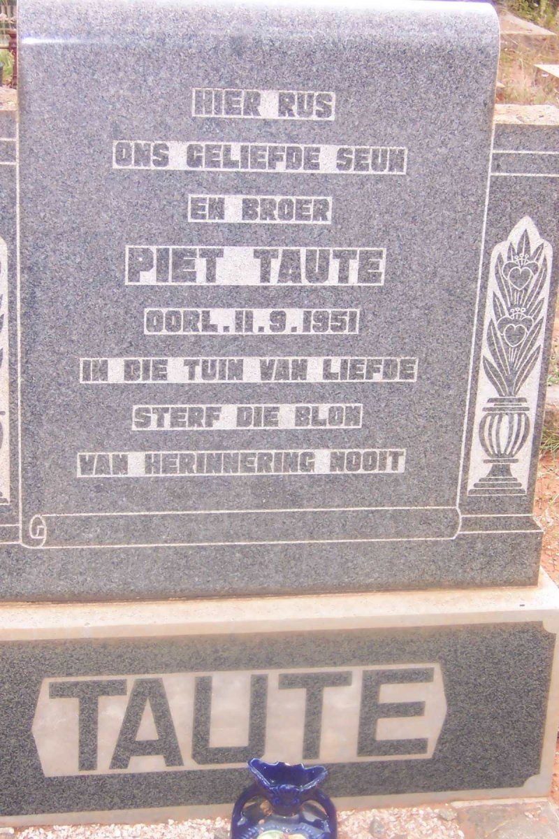 TAUTE Piet -1951