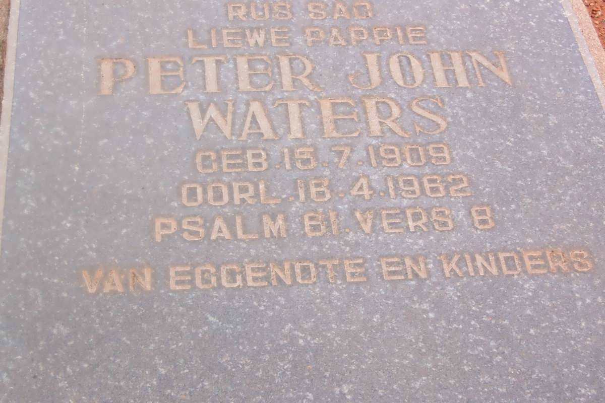 WATERS Peter John 1909-1962