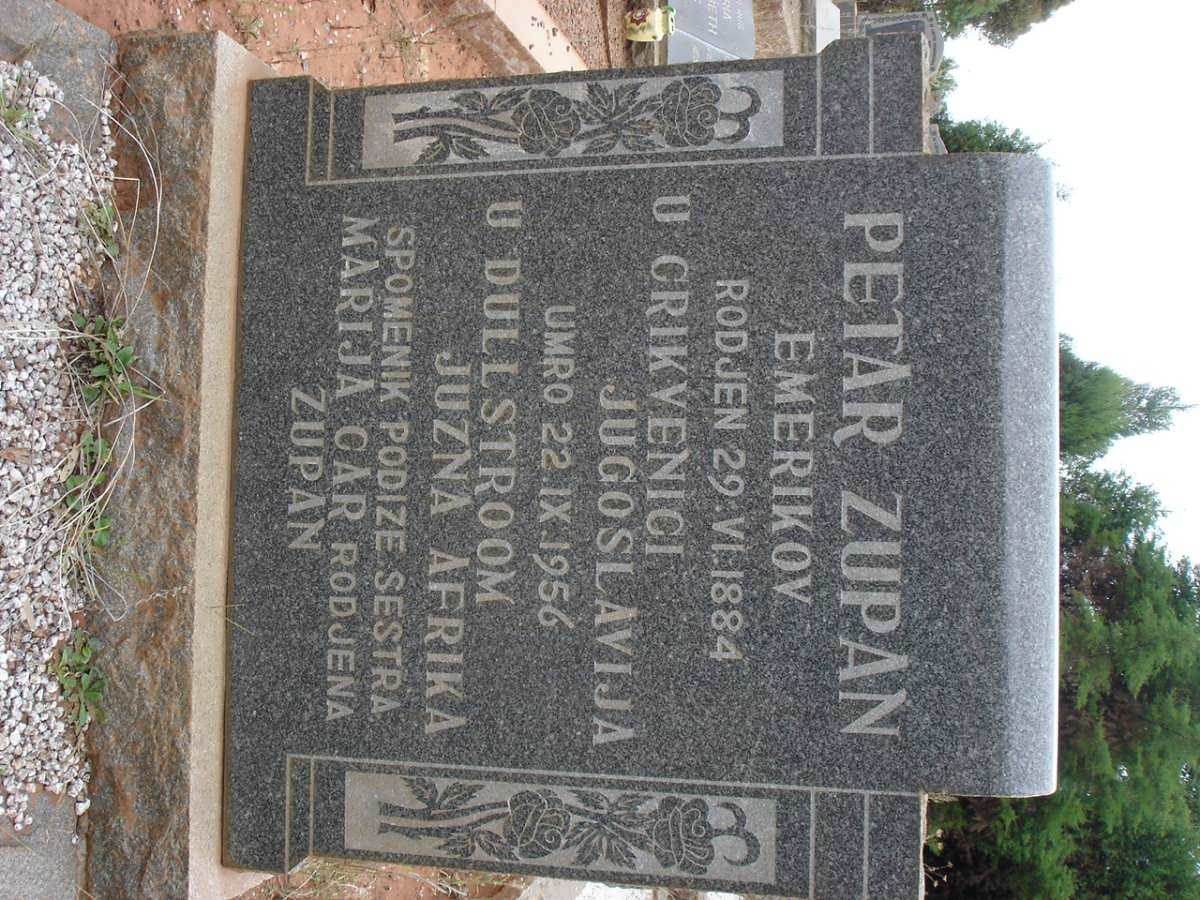 ZUPAN Petar 1884-1956