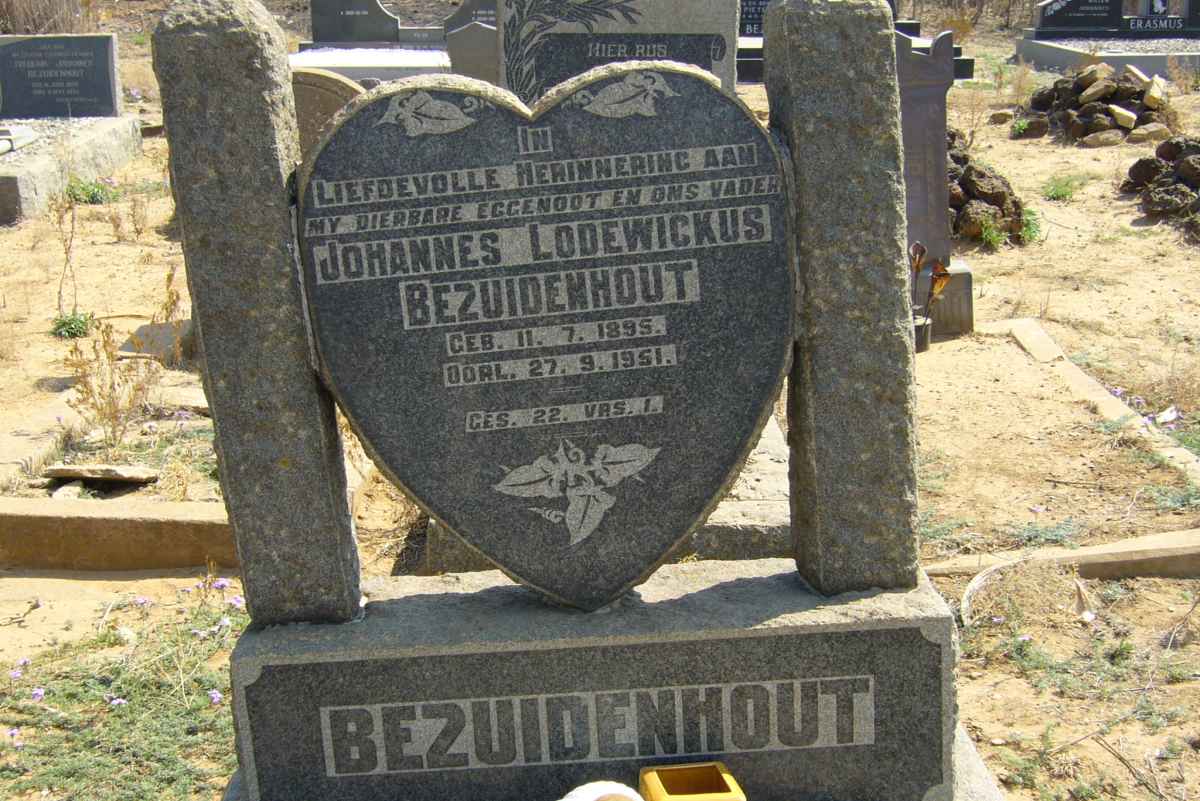 BEZUIDENHOUT Johannes Lodewickus 1895-1951