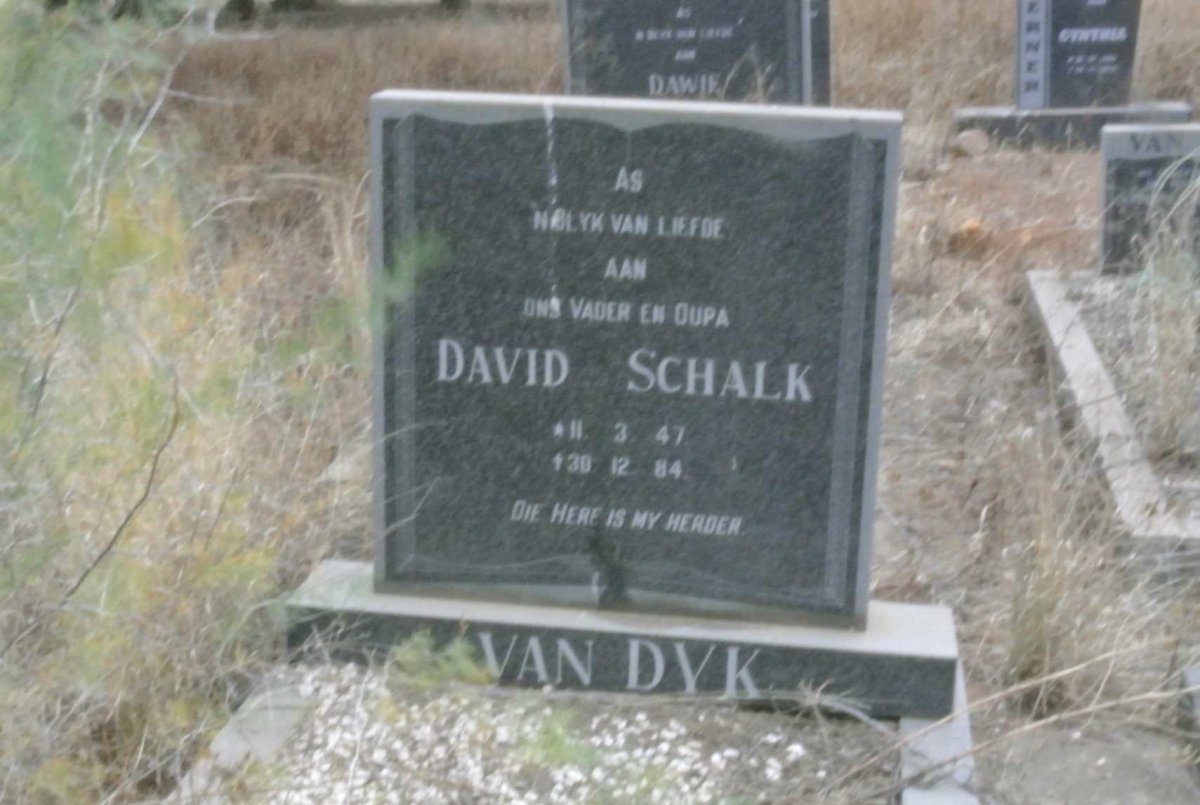DYK David Schalk, van 1947-1984