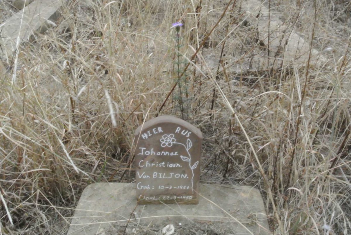 BILJON Johannes Christiaan, van 1956-1990