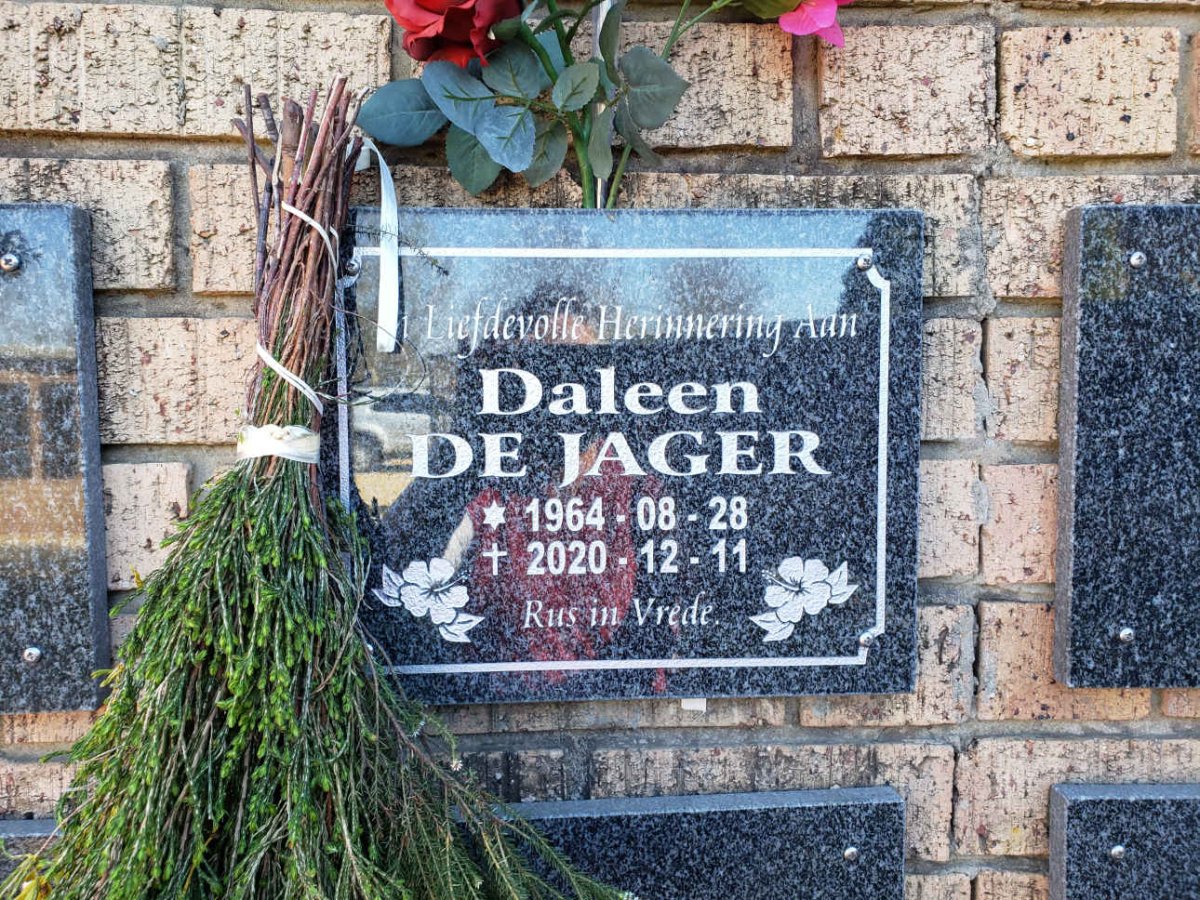 JAGER Daleen, de 1964-2020