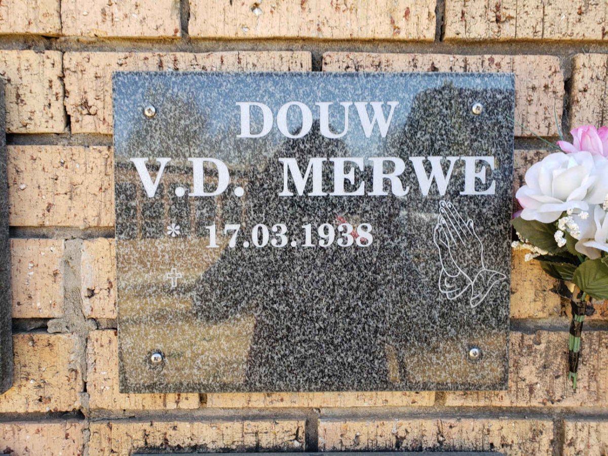 MERWE Douw, v.d. 1938-