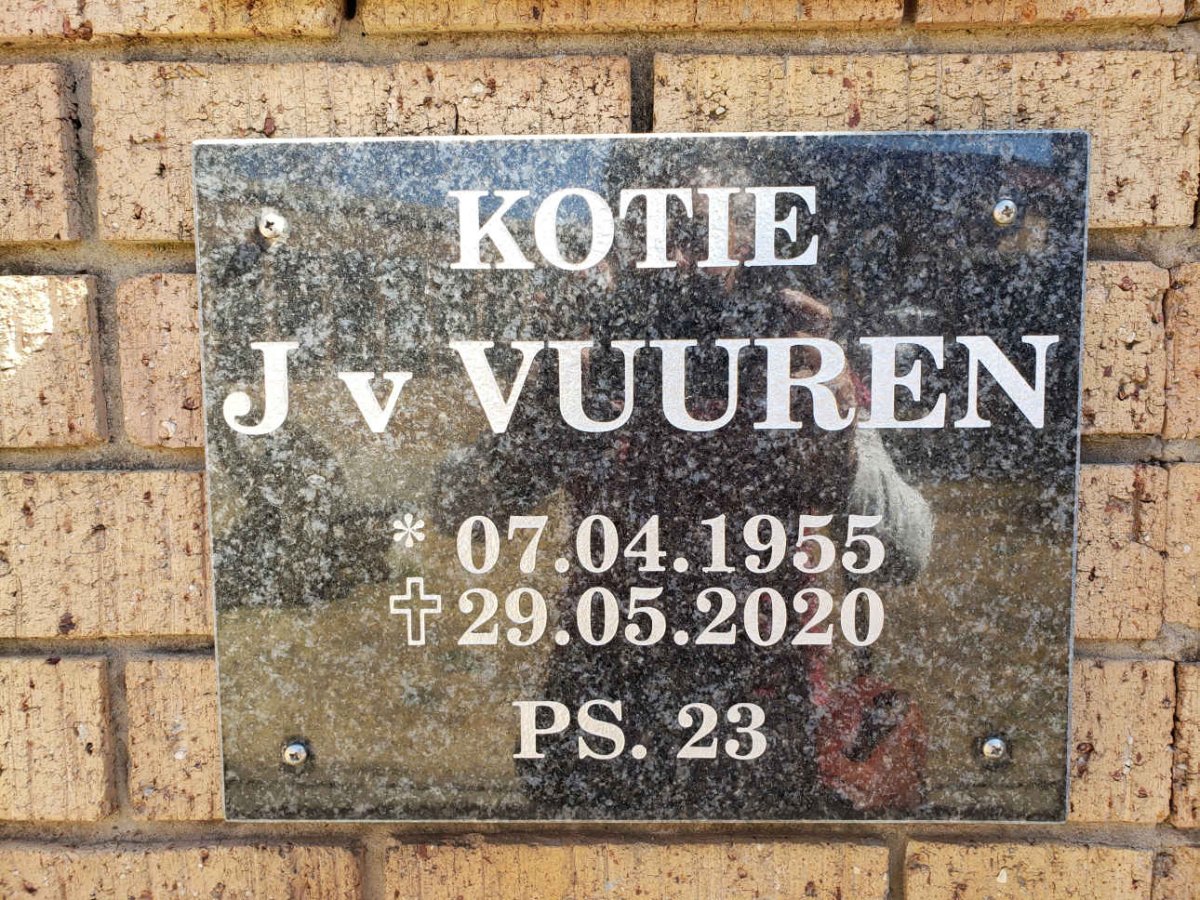 VUUREN Kotie, J. v. 1955-2020