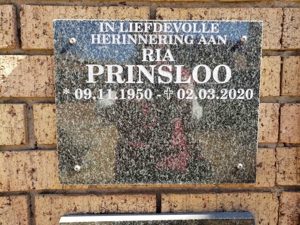 PRINSLOO Ria 1950-2020