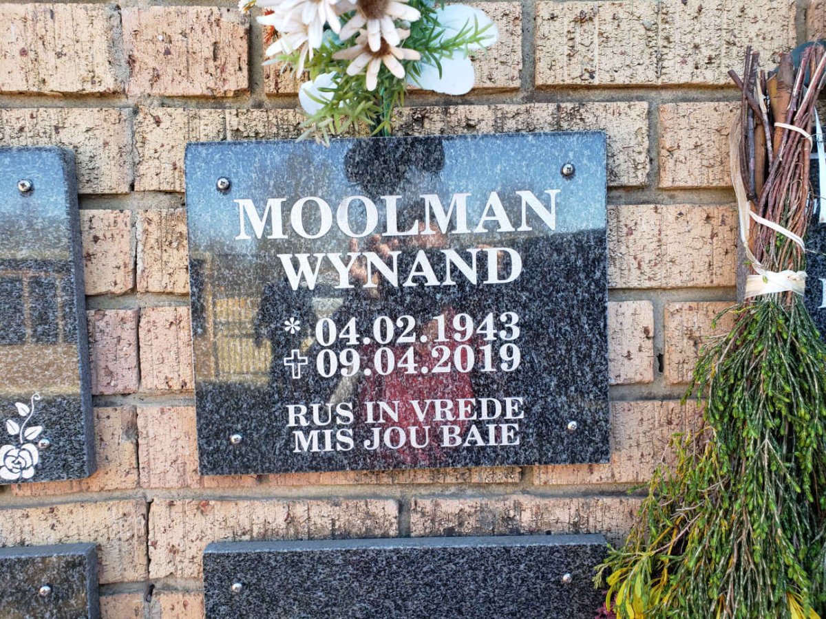 MOOLMAN Wynand 1943-2019