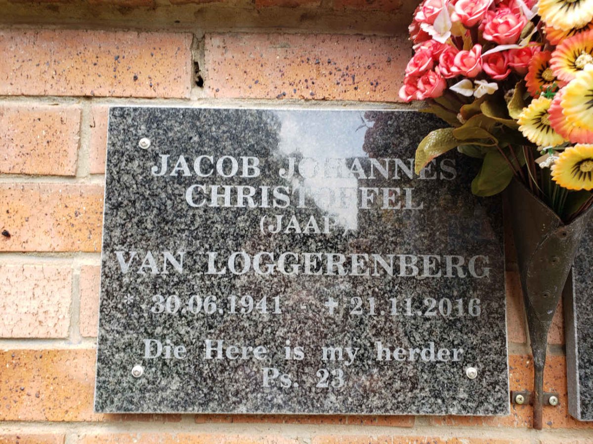 LOGGERENBERG Jacob Johannes Christoffel, van 1941-2016