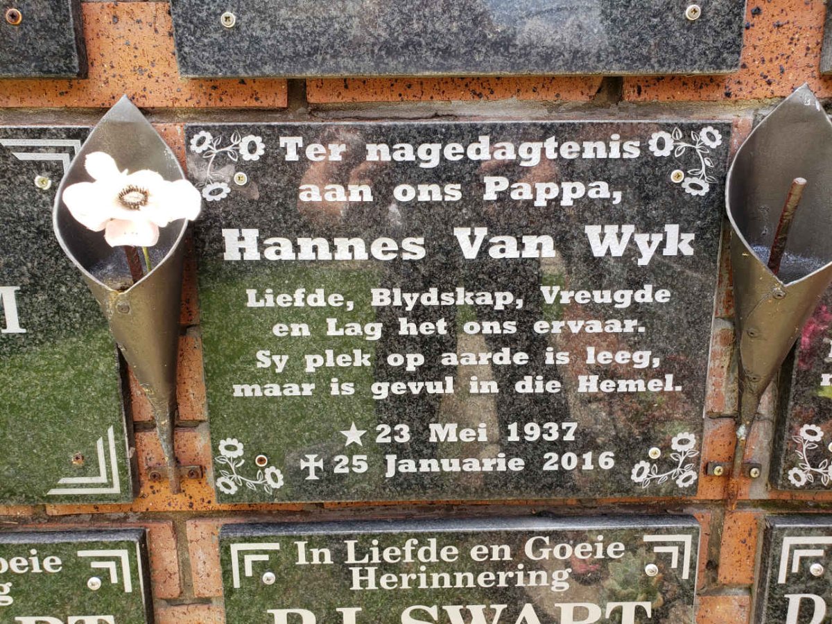 WYK Hannes, van 1937-2016