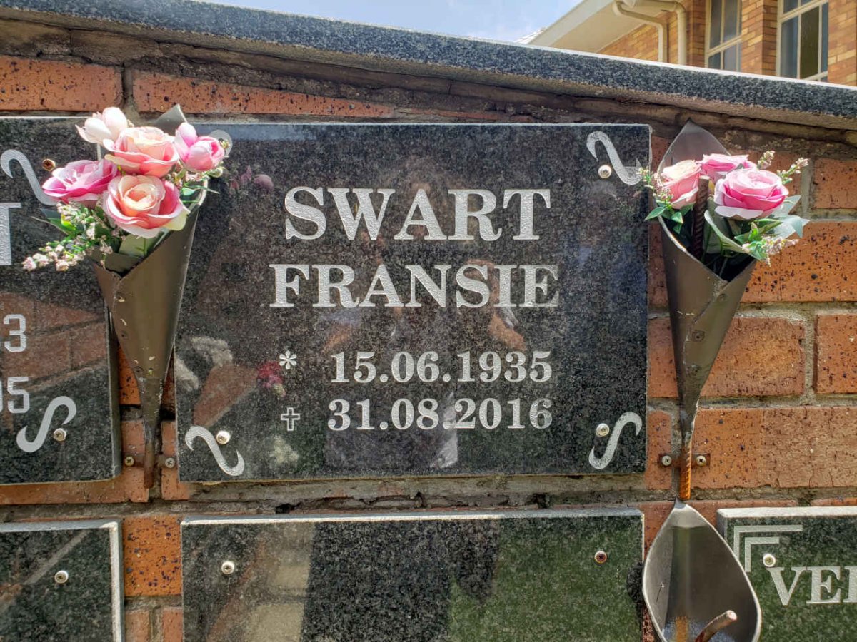 SWART Fransie 1935-2016