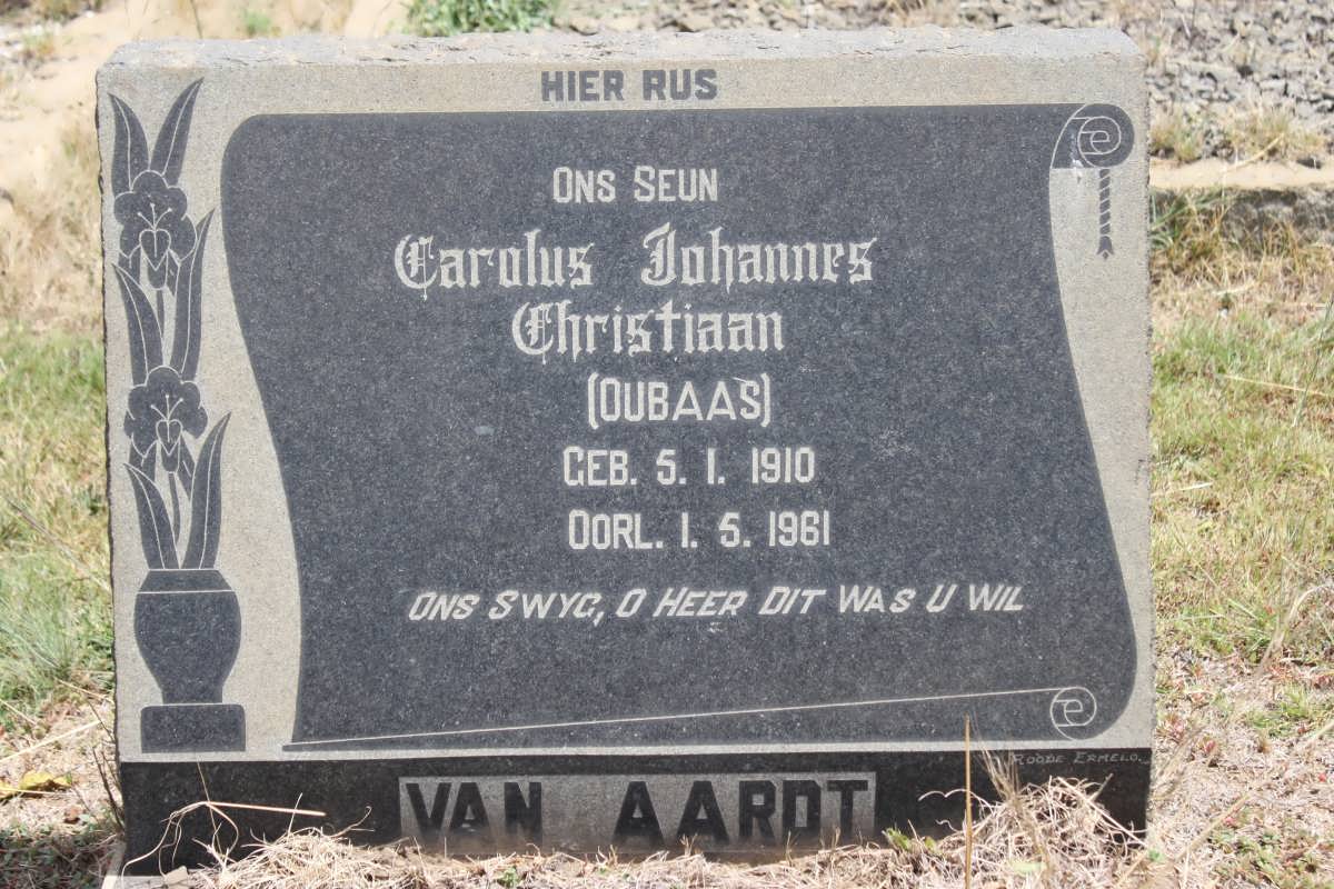 AARDT Carolus Johannes Christiaan, van 1910-1961