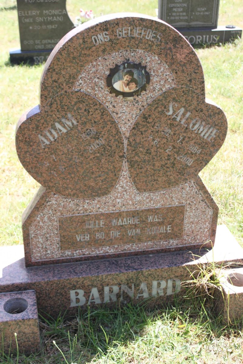 BARNARD Adam 1960-2000 &amp; Salome 1964-2000