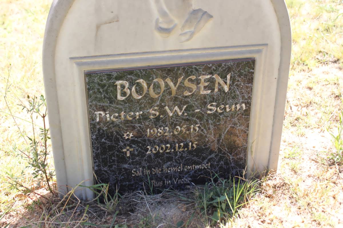 BOOYSEN Pieter S.W. -seun 1982-2002