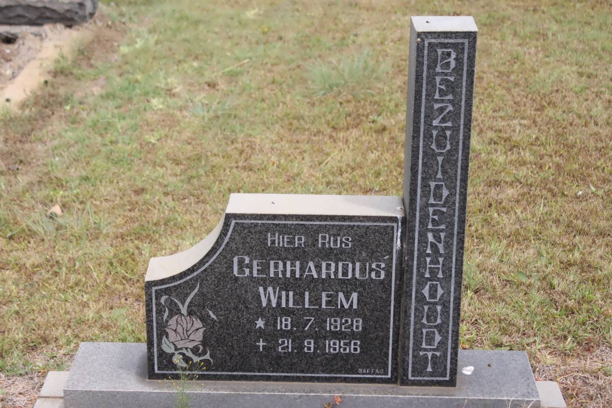 BEZUIDENHOUT Gerhardus Willem 1928-1956