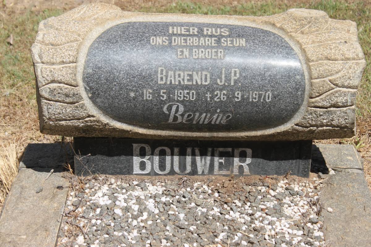 BOUWER Barend J.P. 1950-1970