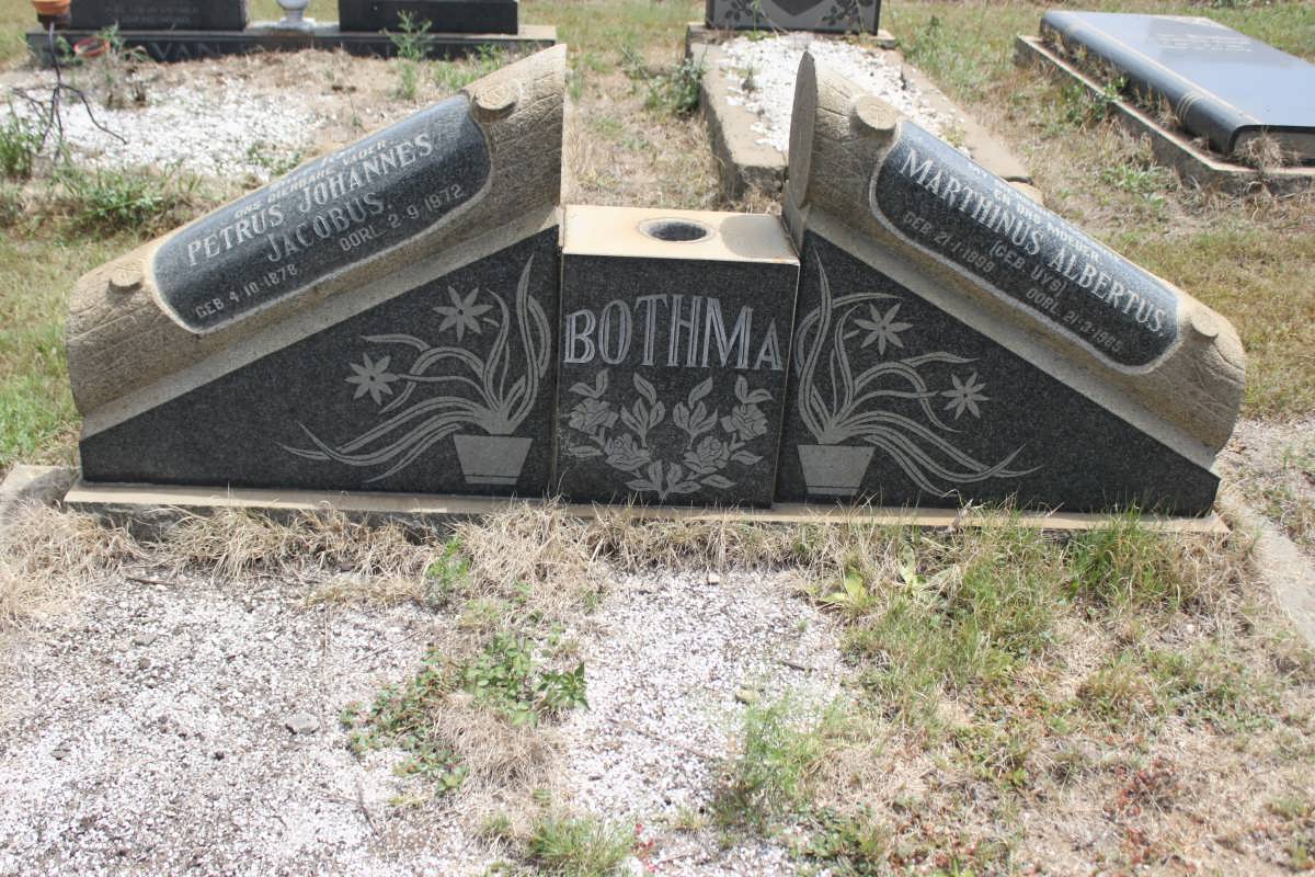 BOTHMA Petrus Johannes Jacobus 1878-1972 &amp; Marthinus Albertus UYS 1899-1985