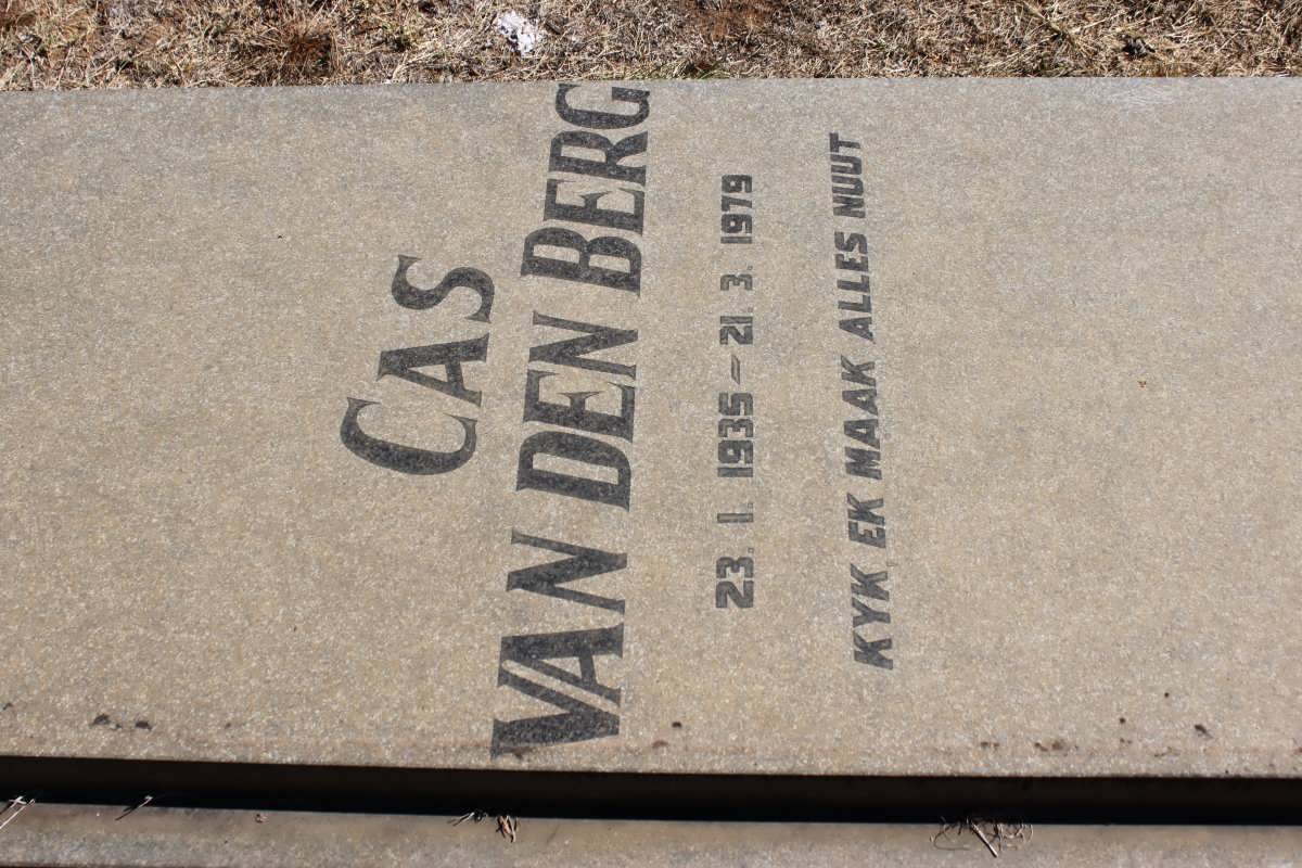 BERG Cas, van den 1935-1979