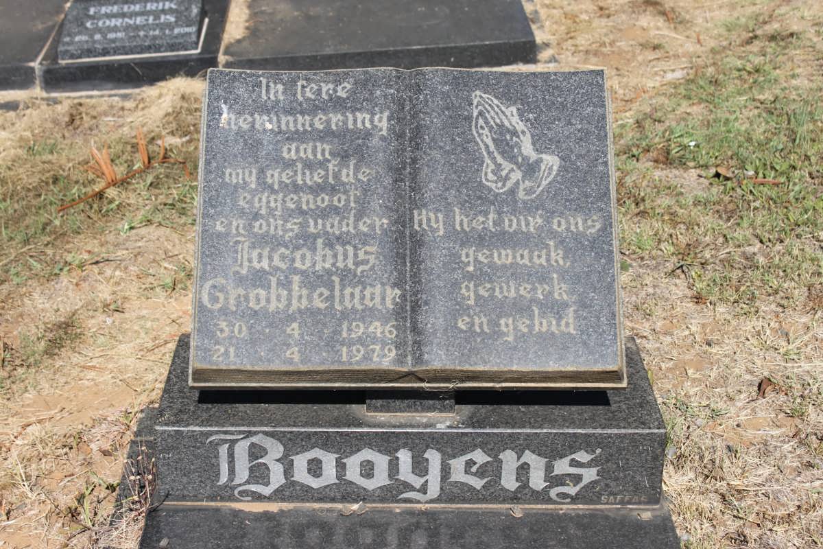 BOOYENS Jacobus Grobbelaar 1946-1979