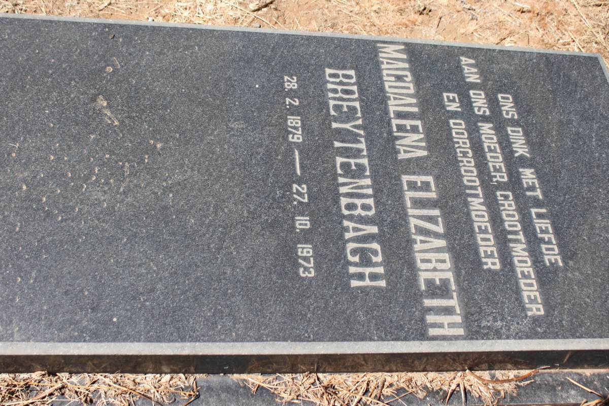 BREYTENBACH Magdalena Elizabeth 1879-1973