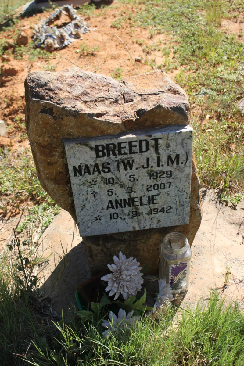 BREEDT W.J.I.M. 1929-2007 &amp; Annelie 1942-