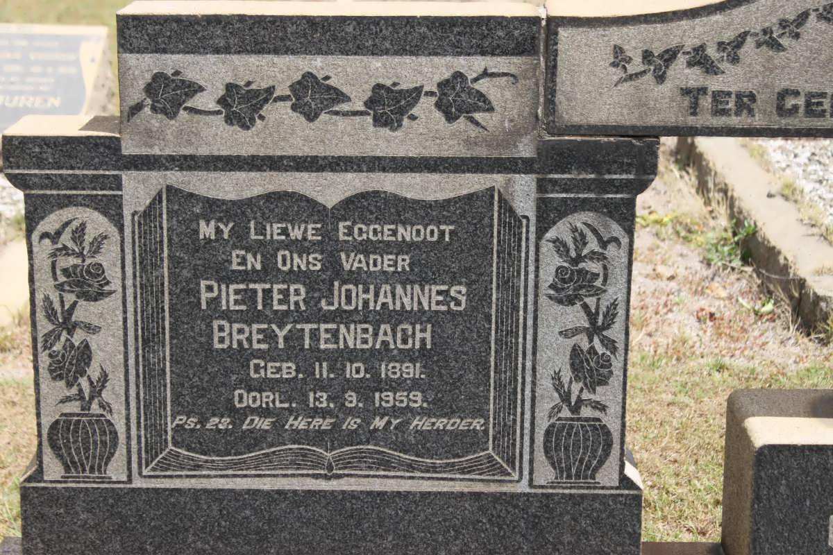 BREYTENBACH Pieter Johannes 1891-1959