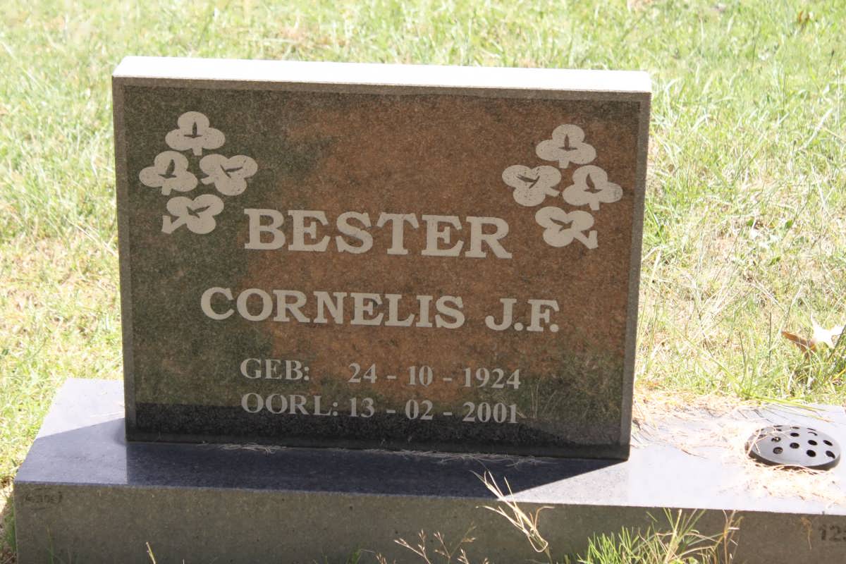 BESTER Cornelis J.F. 1924-2001