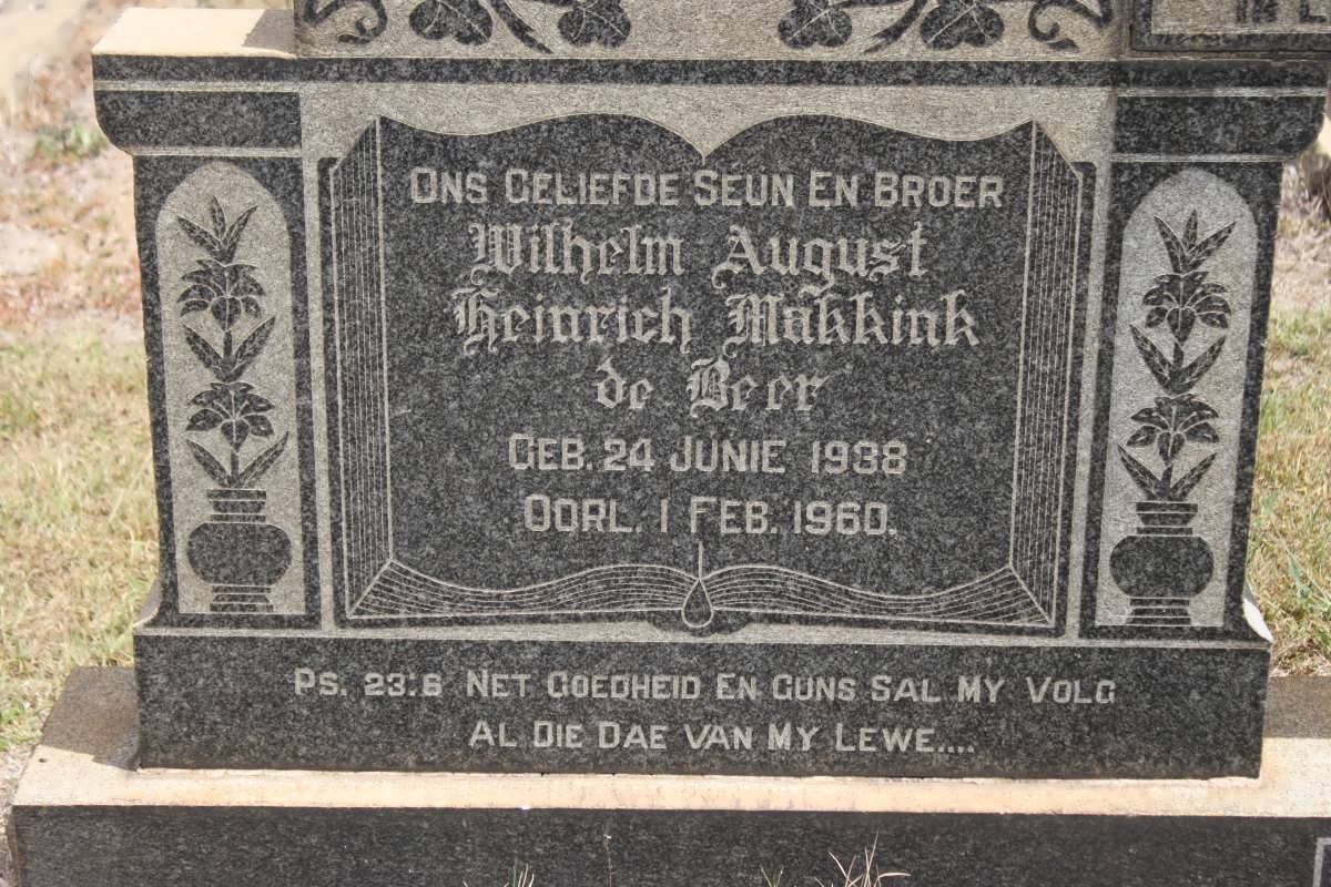 BEER Wilhelm August Heinrich Makkink, de 1939-1960
